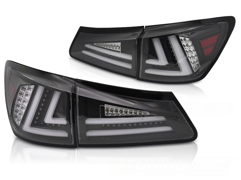 LED-BAKLYKTOR SVART LED SQL TILL LEXUS IS II 2006-2013