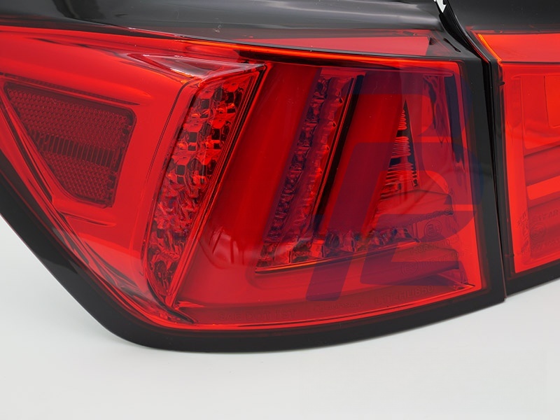 LED Tail Lights Red/Clear LED Sql for Lexus IS II 2006–2013 - 3