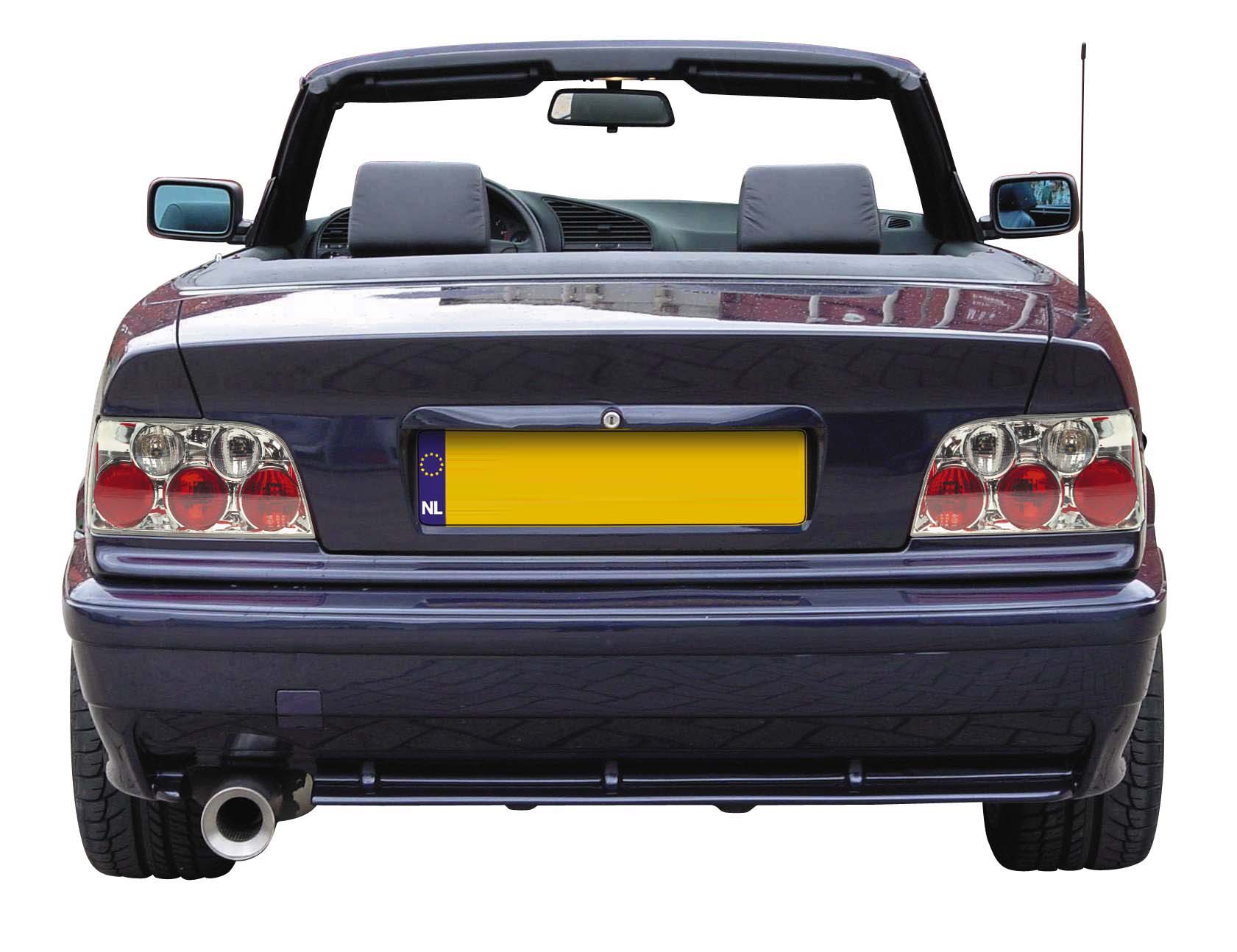 BMW 3 E36 2D 1/92-4/99 CHROME (5XR) TAILLIGHTS - 2