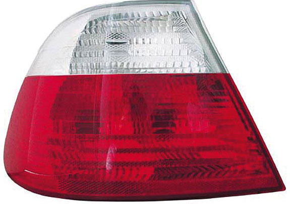 BMW 3 E46 2D 98-01 CLEAR/RED TAILLIGHTS