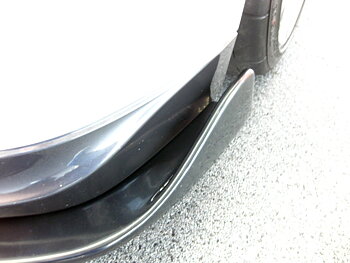 UNIVERSAL BUMPER SPLITTERS SMALL 30CM ABS [SIX]