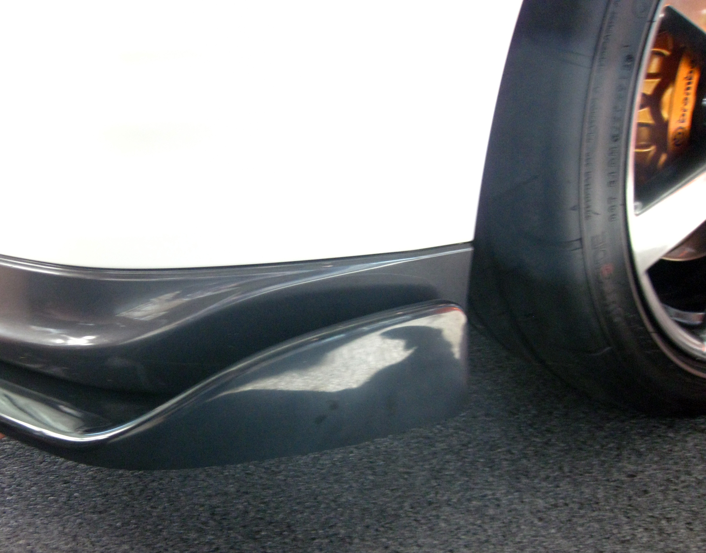 UNIVERSAL BUMPER SPLITTERS LONG 45CM ABS [SIX] - 5