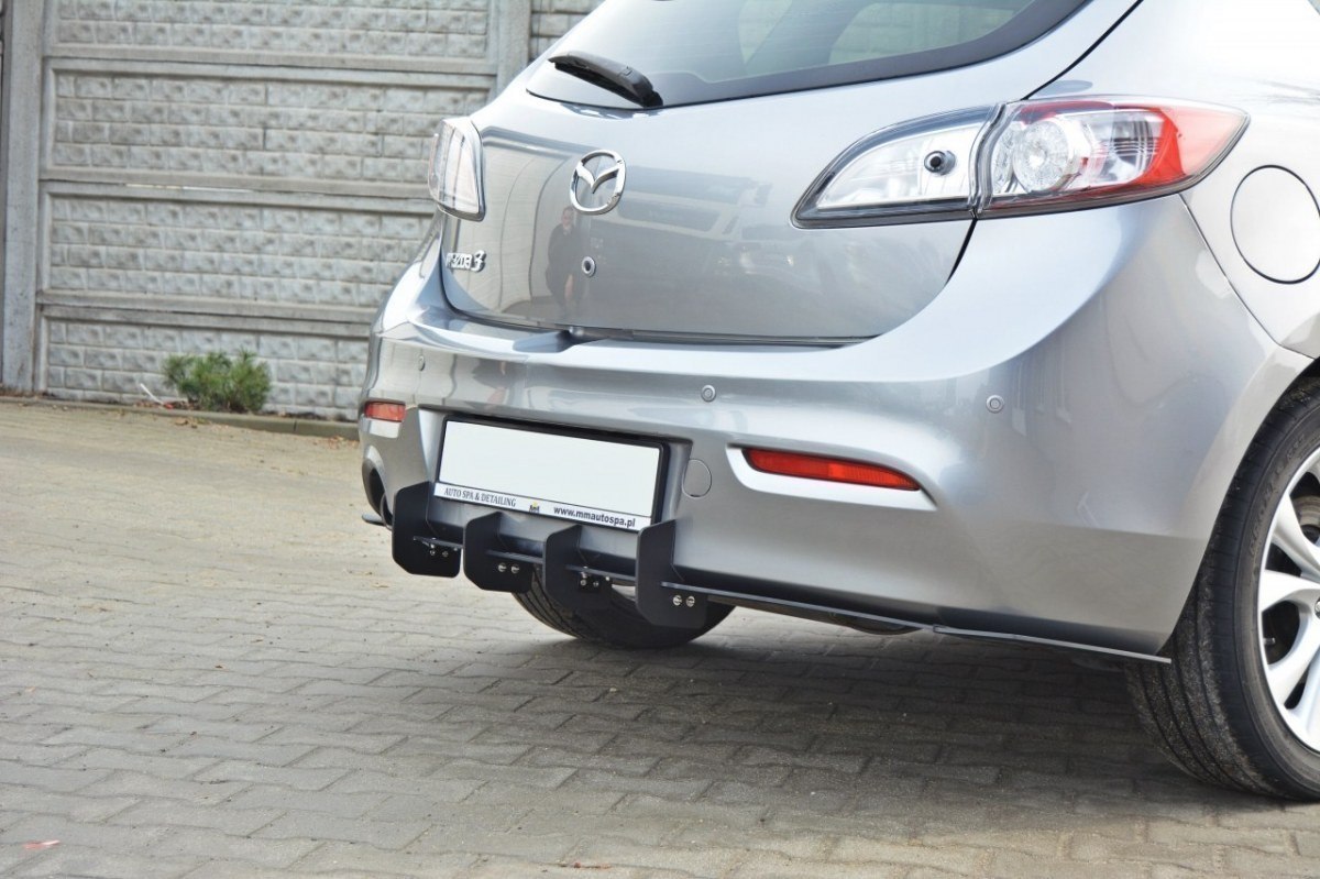 MAZDA 3 MK2 SPORT (PREFACE) REAR DIFFUSER & REAR SIDE SPLITTERS - 3