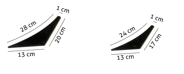 UNIVERSAL CANARDS/WINDSPLITTERS 4-PC ABS [SIX] - 4