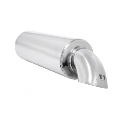 UNIVERSAL REAR MUFFLER MANZO TURNDOWN/DROPDOWN STYLE 2 INCH