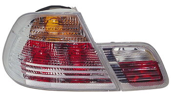 BMW 3 E46 SEDAN 98-01 WHITE TAILLIGHTS