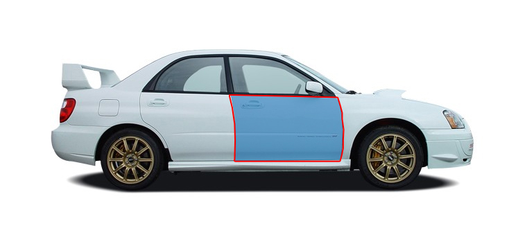 SUBARU IMPREZA WRX/STI 00-07 FRONT R DOOR LIGHTWEIGHT FRP
