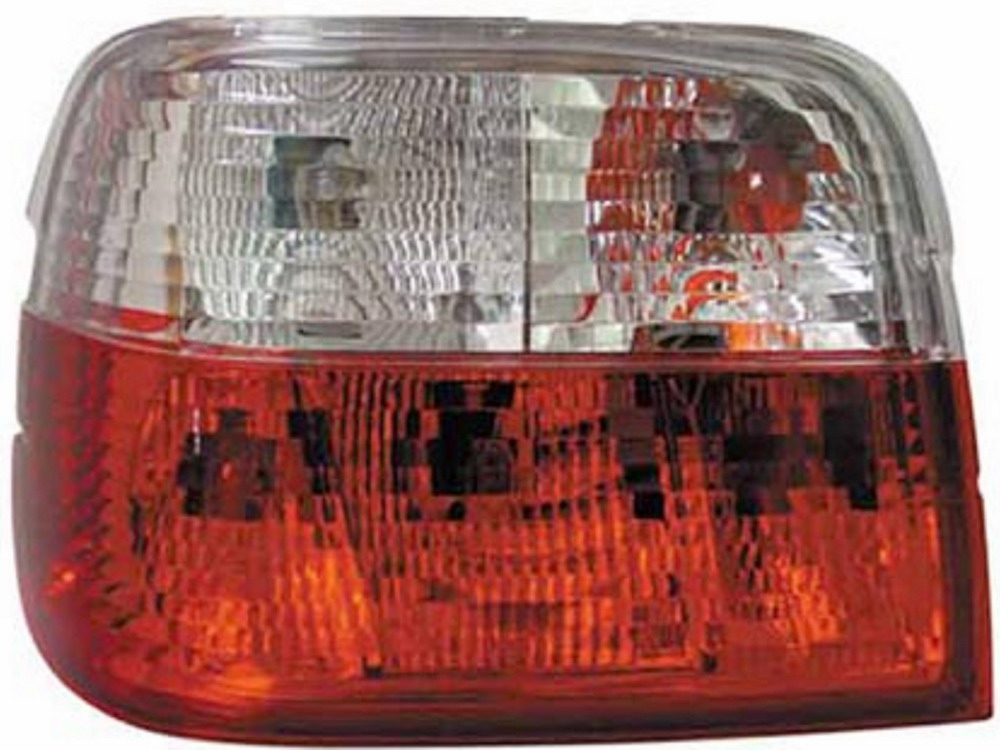 BMW 3 E46 COMPACT 4/94+ CRYSTAL CLEAR/RED TAILLIGHTS