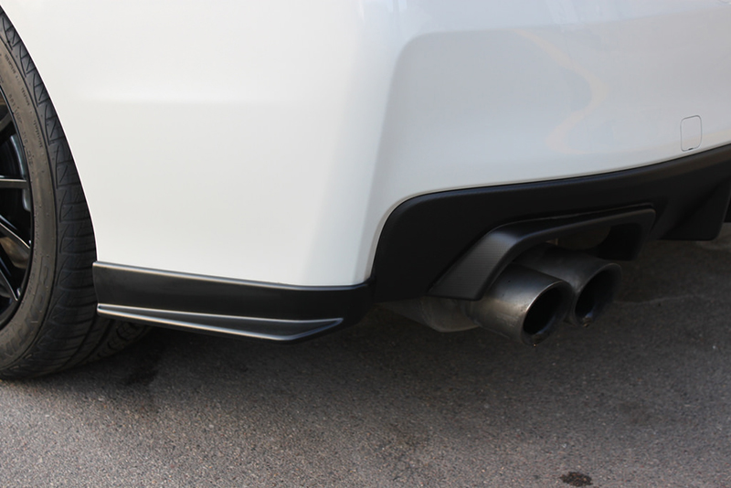 SUBARU IMPREZA WRX 14+ STI STYLE REAR BUMPER ADDONS [SIX] - 3