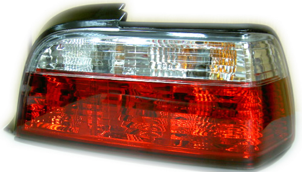 BMW 3 E36 2D 91-98 CRYSTAL CLEAR/RED TAILLIGHTS