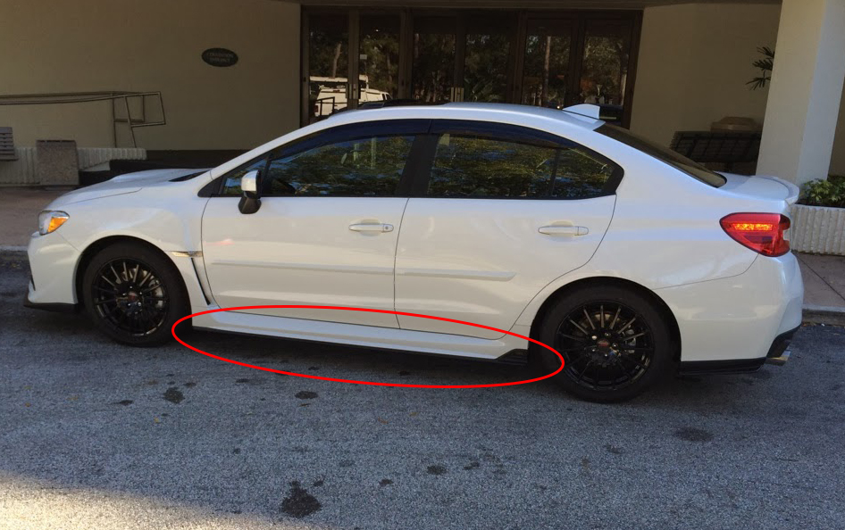 SUBARU IMPREZA WRX 14+ STI STYLE SIDESKIRTS ABS [SIX]