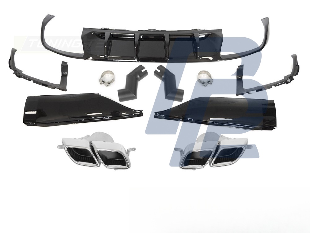 Diffuser Sport Twin Outlet for VW Arteon 2020–2024 - 3
