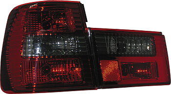 BMW 5 E34 89-95 RED/SMOKE TAILLIGHTS