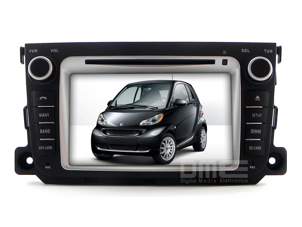 SMART FOR TWO 7" MODELLANPASSAD ANDROID HUVUDENHET