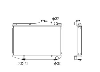 TOYOTA COROLLA AE86 84-87 3AU/4A-GEU KOYO ALU RADIATOR 53MM
