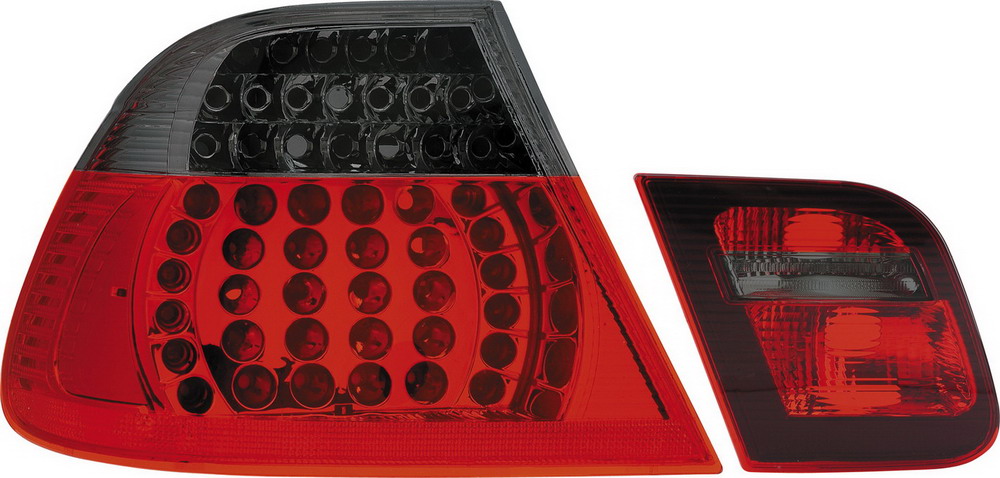 BMW 3 E46 SEDAN 98-02 RED/SMOKELED TAILLIGHTS