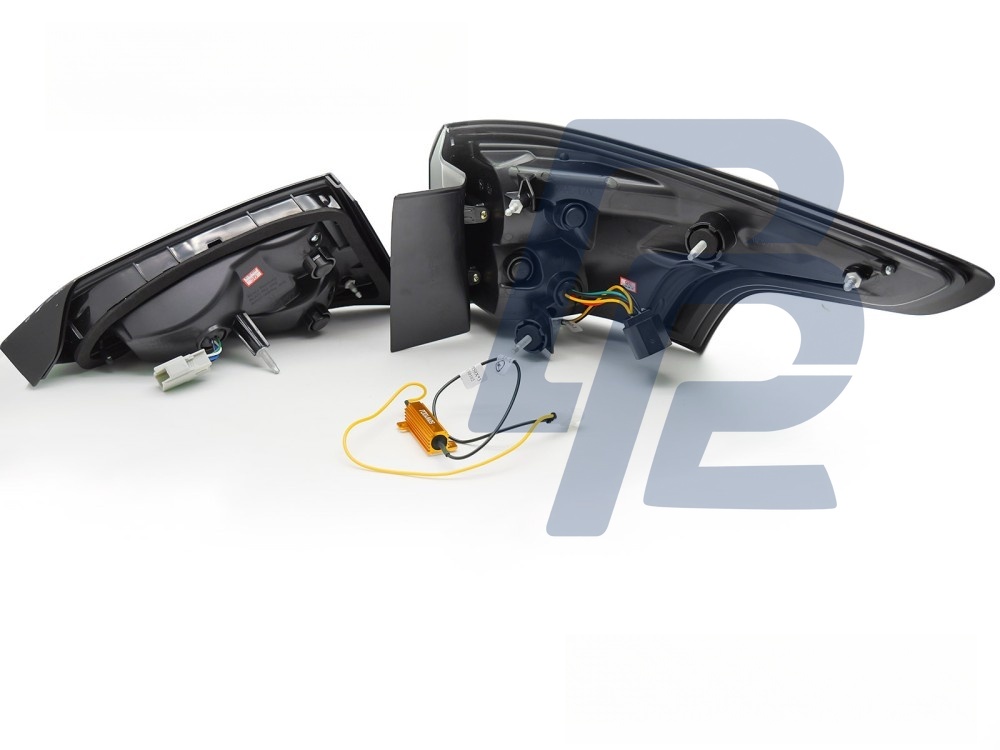 LED Tail Lights Black Sequential for Ford Focus Mk 3 SW 2011–2018 - 6