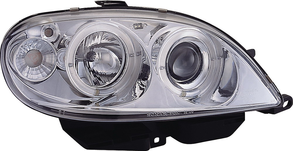 FK Pair LED DRL Halo Headlights Citroen Saxo 00-02 Black LHD main image 0