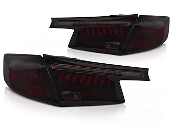 LED-BAKLYKTOR BLAC RÖD/TONAD TILL HONDA CIVIC XI 2021- HALVKOMBI