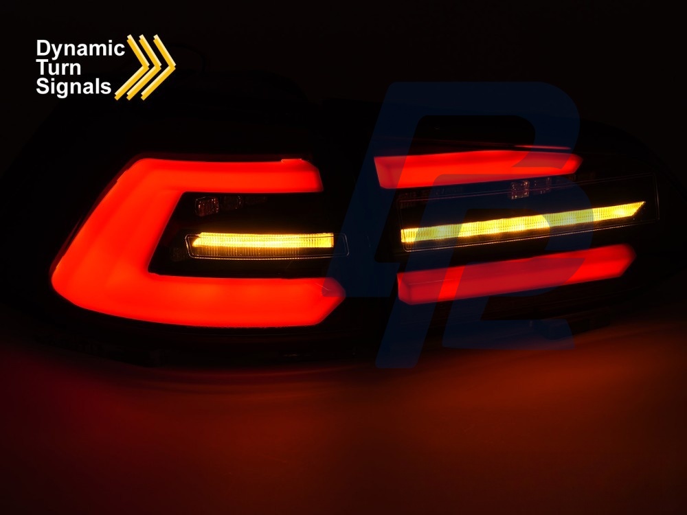 LED Tail Lights Black W/Redseq for VW Golf 7 2017–2019 SW - 4