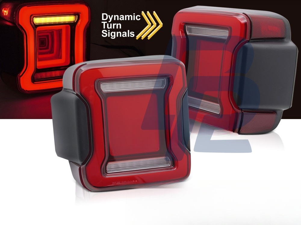Tail Lights for Jeep Wrangler Jl 2018–2023 LED Red - 3