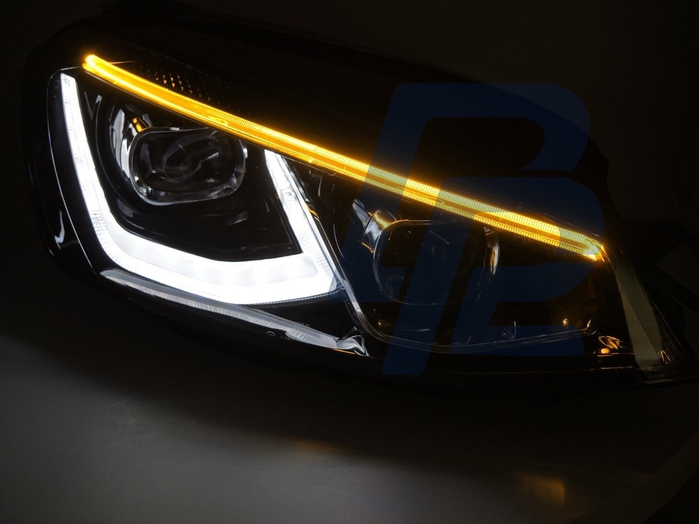 Full LED Headlights Light Black for VW Golf VII 2014–2017 - 4