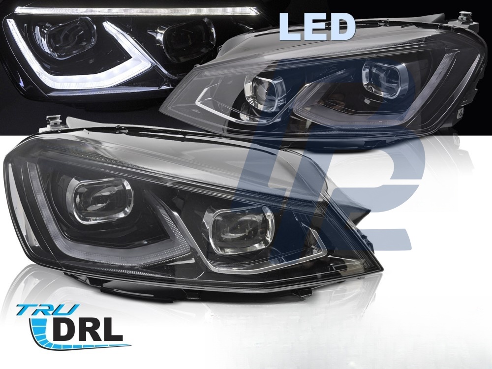 Full LED Headlights Light Black for VW Golf VII 2014–2017 - 6