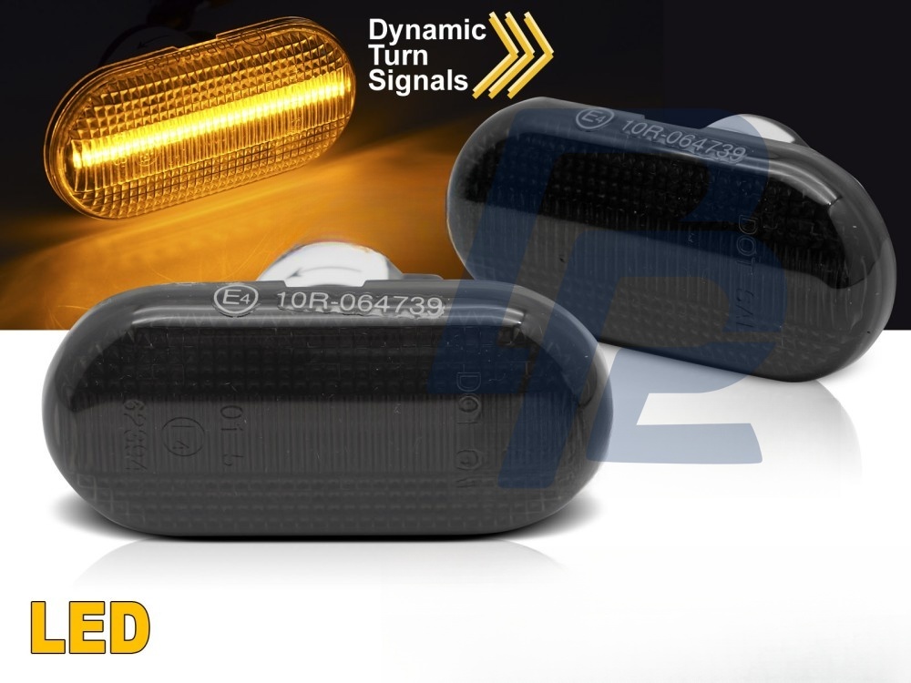 Side Indicators Smoked LED Sequential for Renault Clio II / Twingo II / Scenic / Kangoo - 3