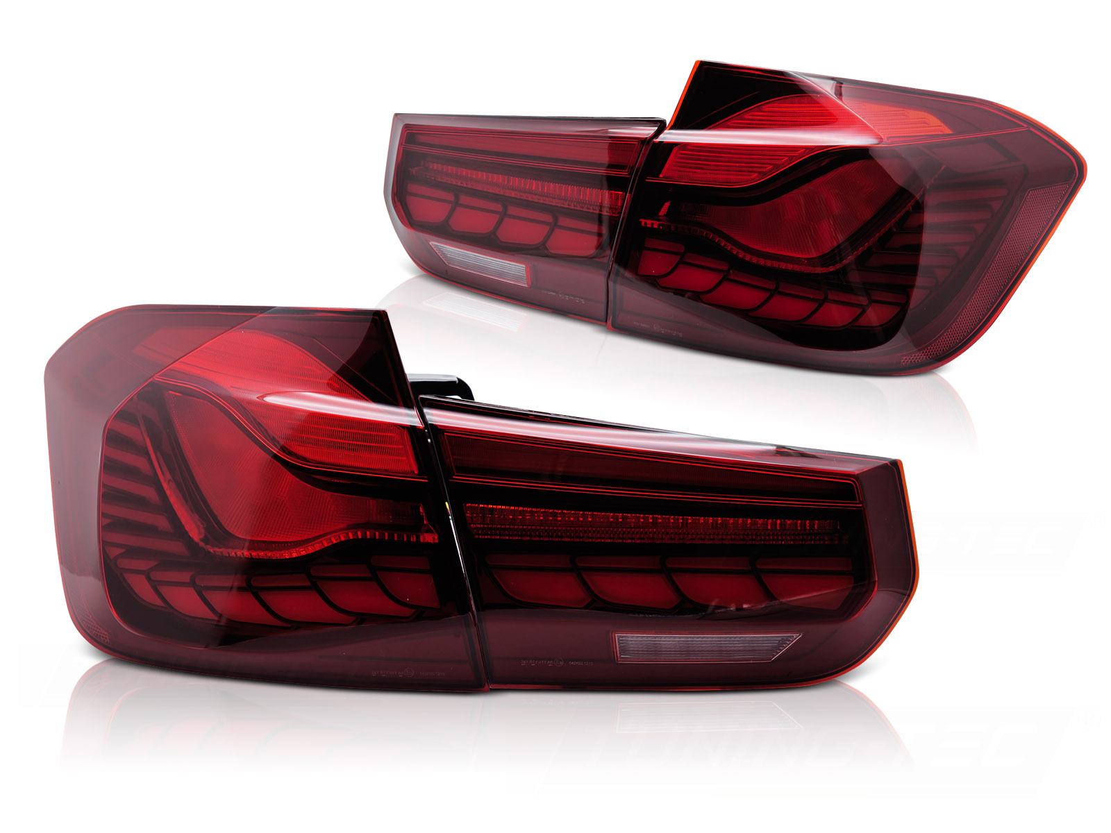 OLED BAKLYKTOR RÖD TILL BMW F30 2011-2018