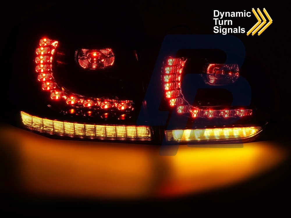 LED Tail Lights Red/Clear Sequential for VW Golf 6 2008–2013 - 5