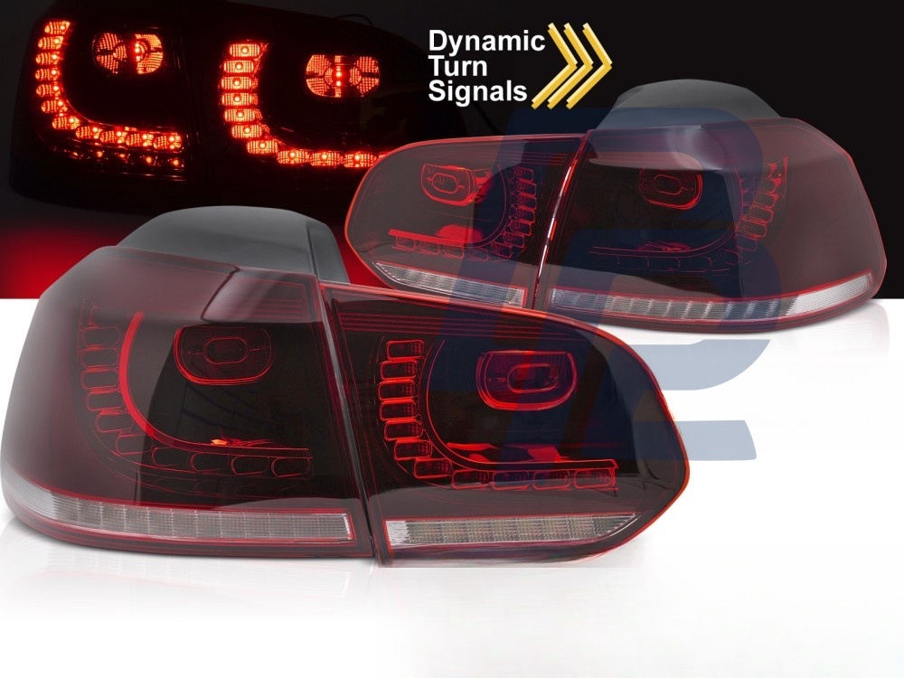 LED Tail Lights Red/Clear Sequential for VW Golf 6 2008–2013 - 3
