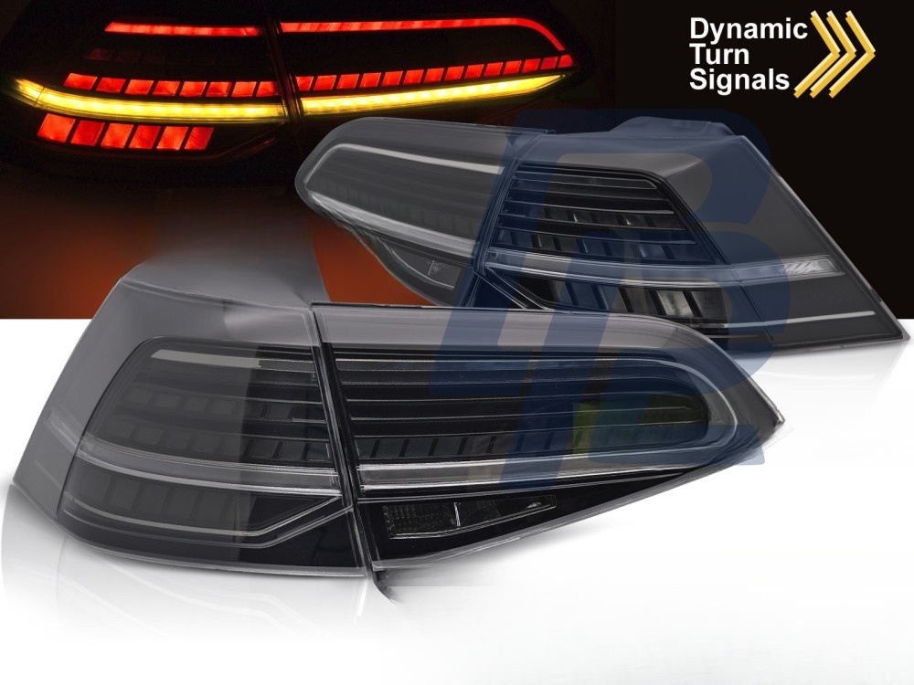 LED Tail Lights Smoked LED Sequential for VW Golf 7 2013–2019 - 3