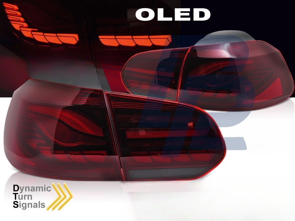 LED Tail Lights Red LED Oled for VW Golf 6 2008–2013 - 4