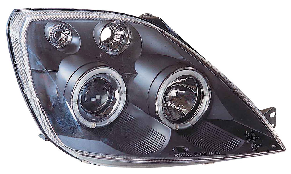 FORD FIESTA VI 4/02+ SVARTA ANGELEYE STRÅLKASTARE