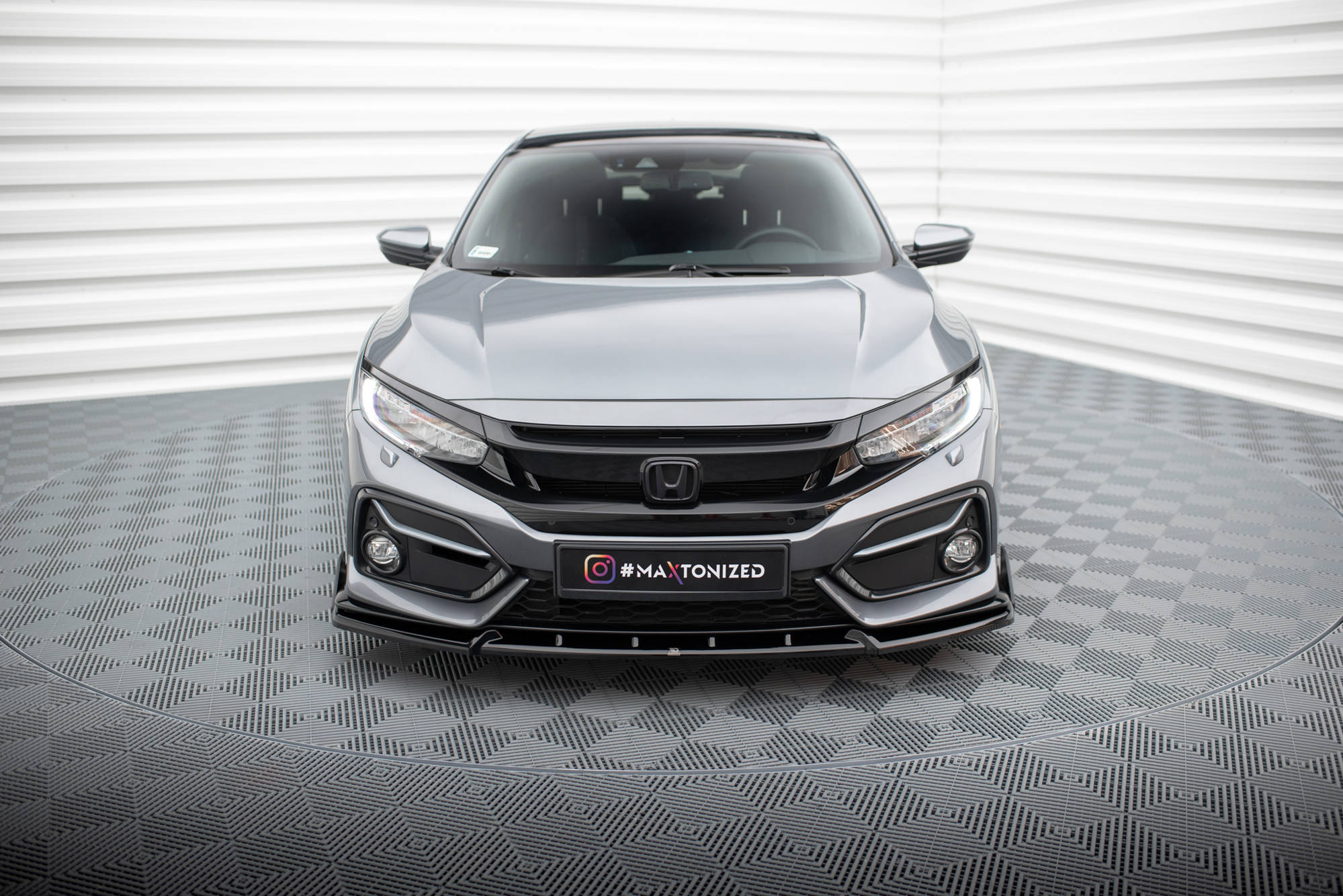 Front Splitter V.1 + Flaps Honda Civic Sport Mk 10 - 2