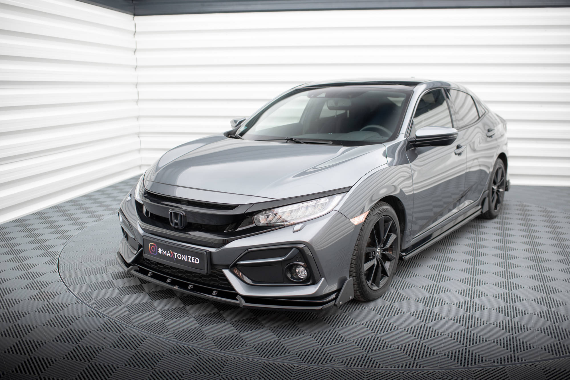 Front Splitter V.1 + Flaps Honda Civic Sport Mk 10 - 5