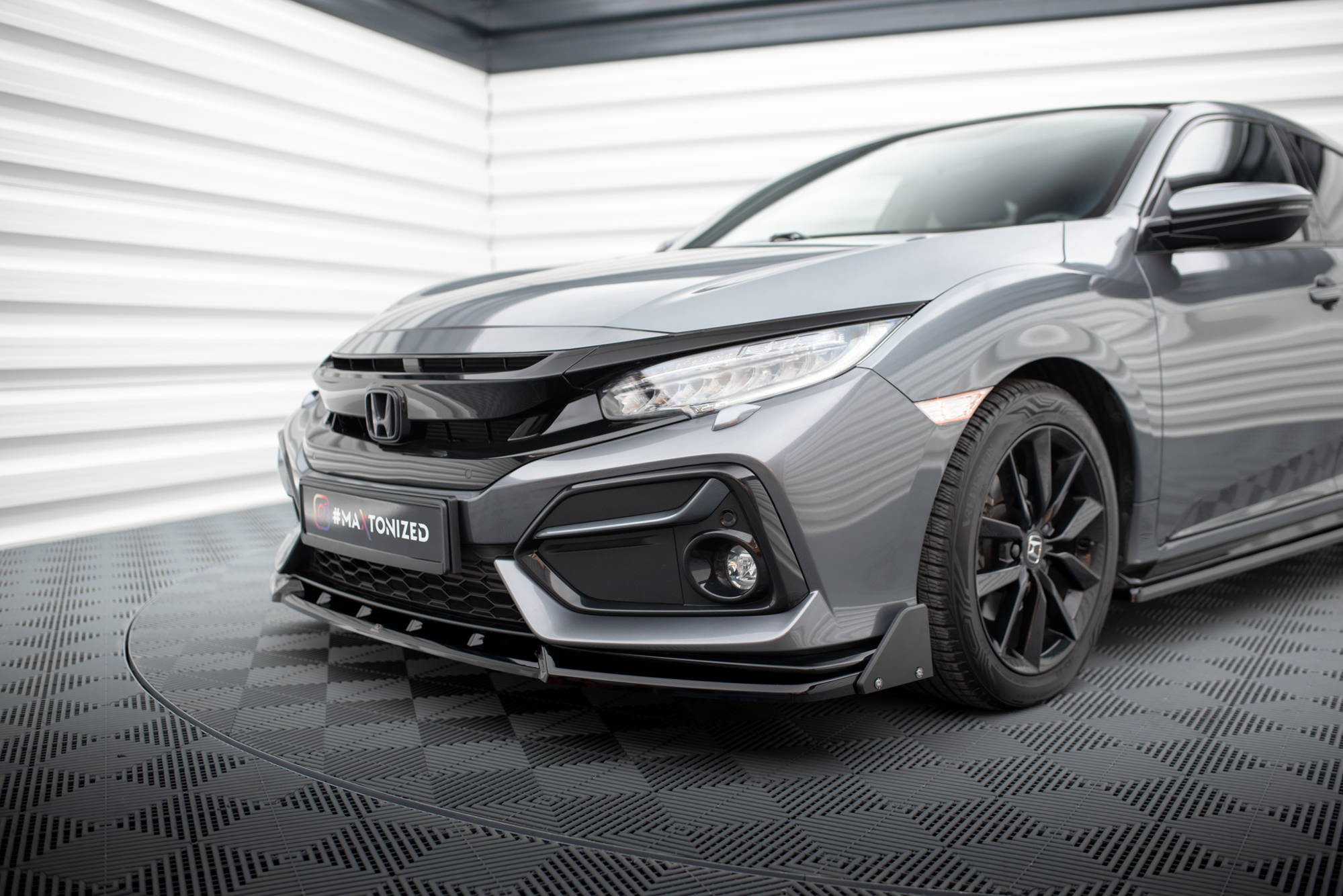 Front Splitter V.1 + Flaps Honda Civic Sport Mk 10 - 4
