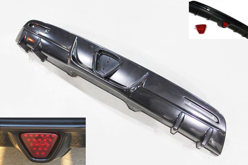 HONDA CRZ 10+ REAR BUMPER DIFFUSER WITHOUT EXHAUST HOLES ABS