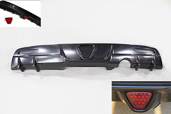 HONDA CRZ 10+ REAR BUMPER DIFFUSER SINGLE EXHAUST HOLE ABS