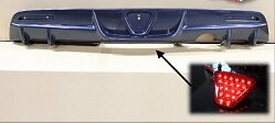 HONDA CRZ 10+ REAR BUMPER DIFFUSER SINGLE EXHAUST HOLE ABS