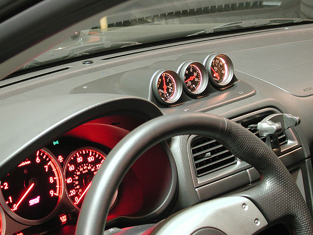 SUBARU WRX 01+ DASH GAUGE HOLDER 3X52MM ABS - 2