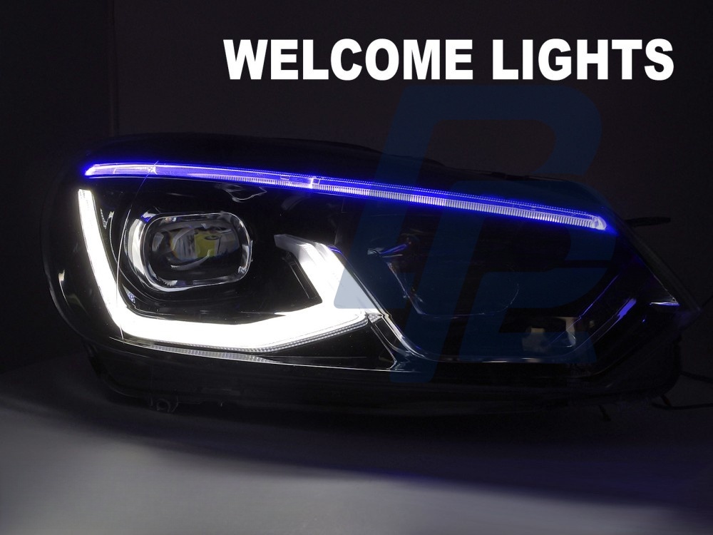 Full LED Headlights Black for VW Golf 6 2008–2013 - 5