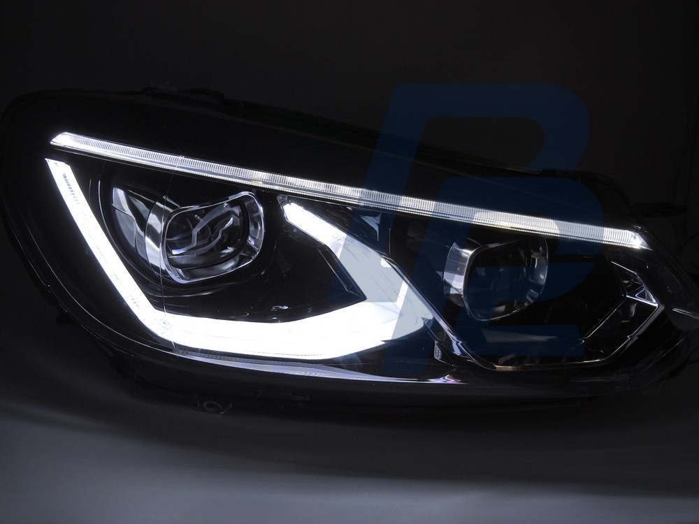 Full LED Headlights Black for VW Golf 6 2008–2013 - 3