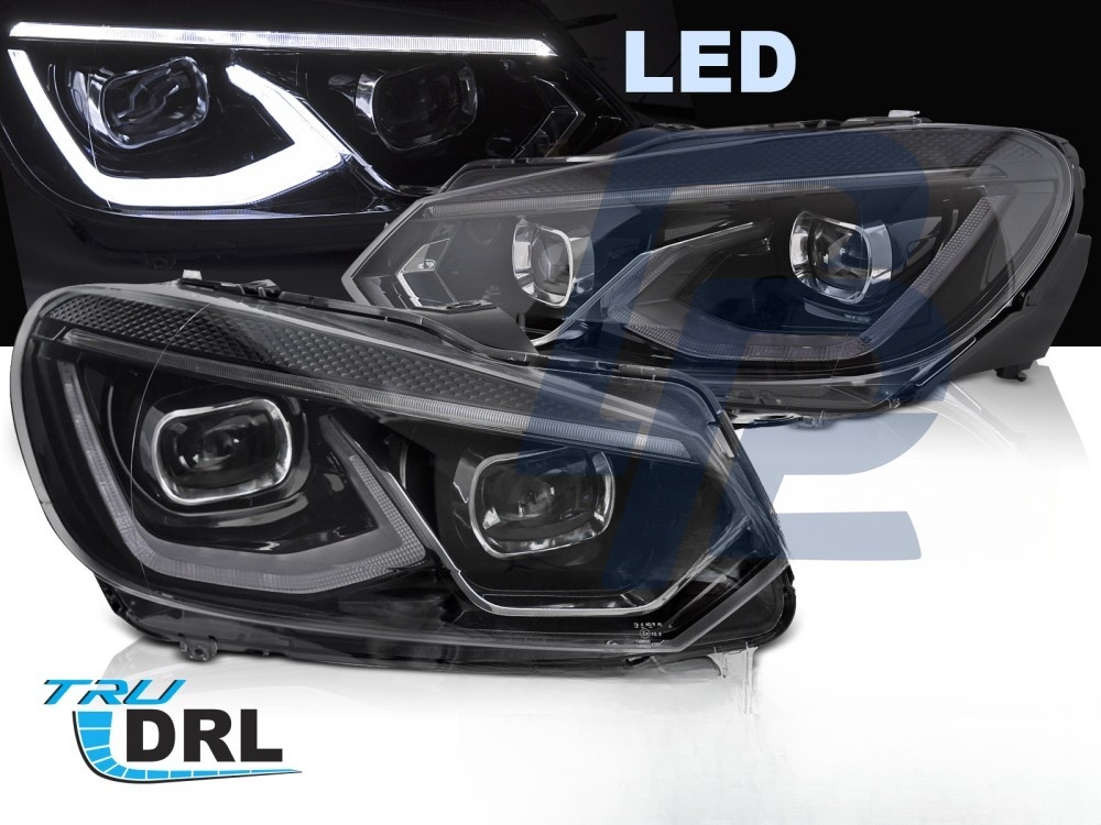 Full LED Headlights Black for VW Golf 6 2008–2013 - 2