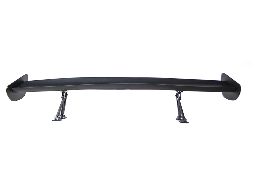 UNIVERSAL LIGHTWEIGHT BLACK FRP SPOILER GT STYLE V2 7 INCH - 4