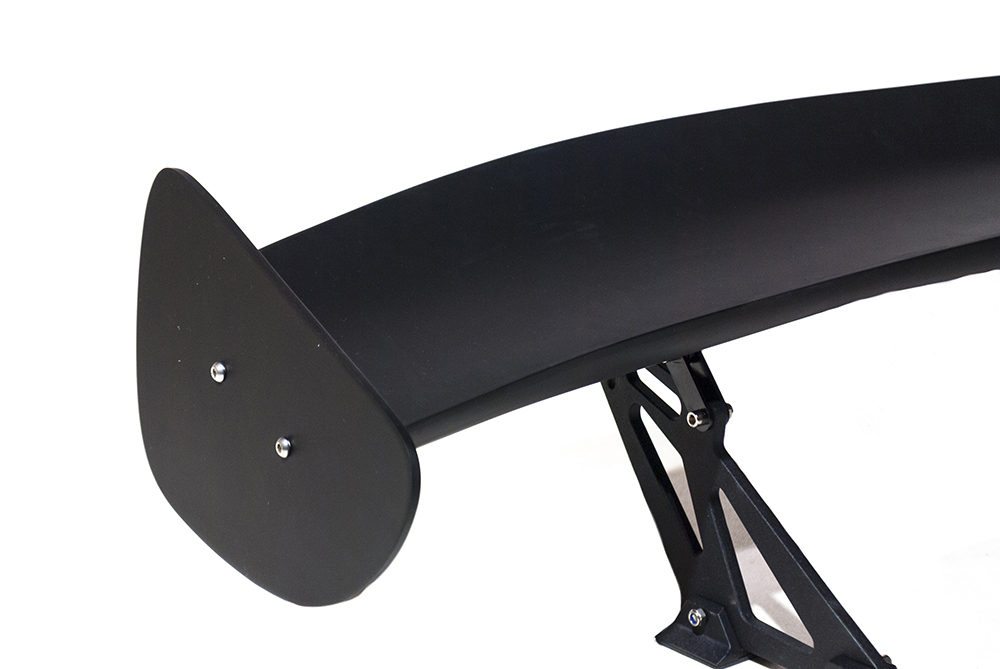 UNIVERSAL LIGHTWEIGHT BLACK FRP SPOILER GT STYLE V2 7 INCH - 5