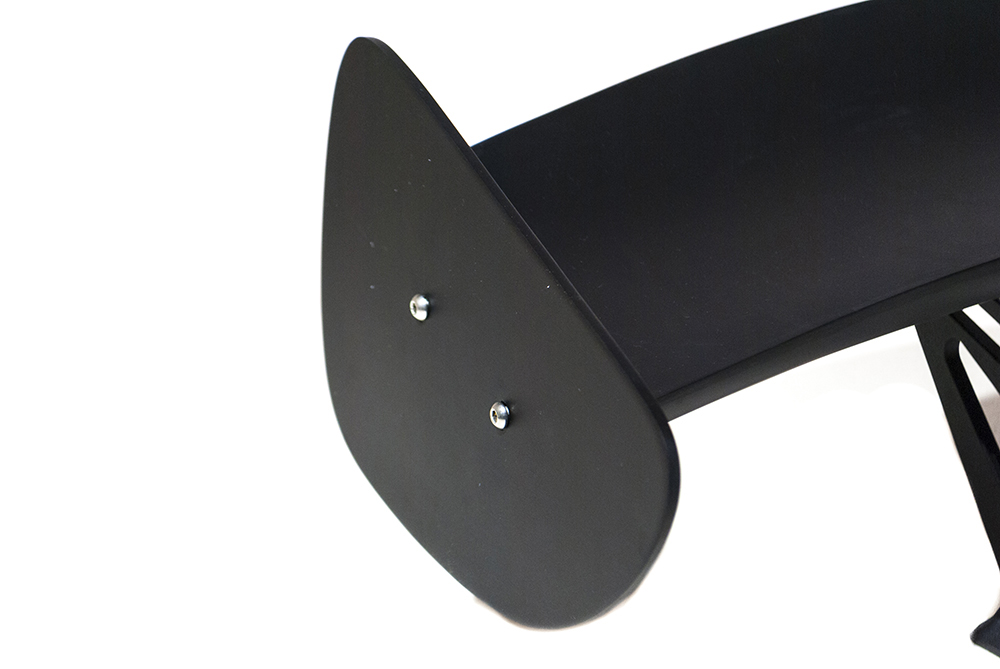 UNIVERSAL LIGHTWEIGHT BLACK FRP SPOILER GT STYLE V2 7 INCH - 6