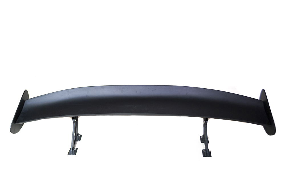 UNIVERSAL LIGHTWEIGHT BLACK FRP SPOILER GT STYLE V2 7 INCH - 3