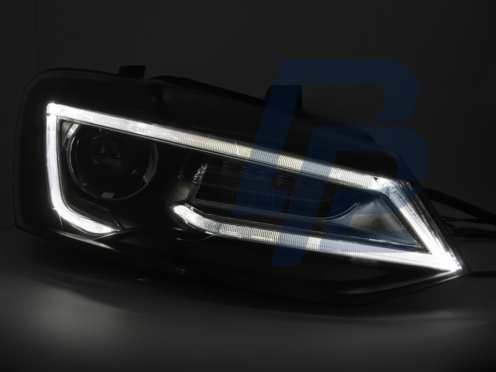 Headlights Black LED for VW Polo V 2009–2017 - 3