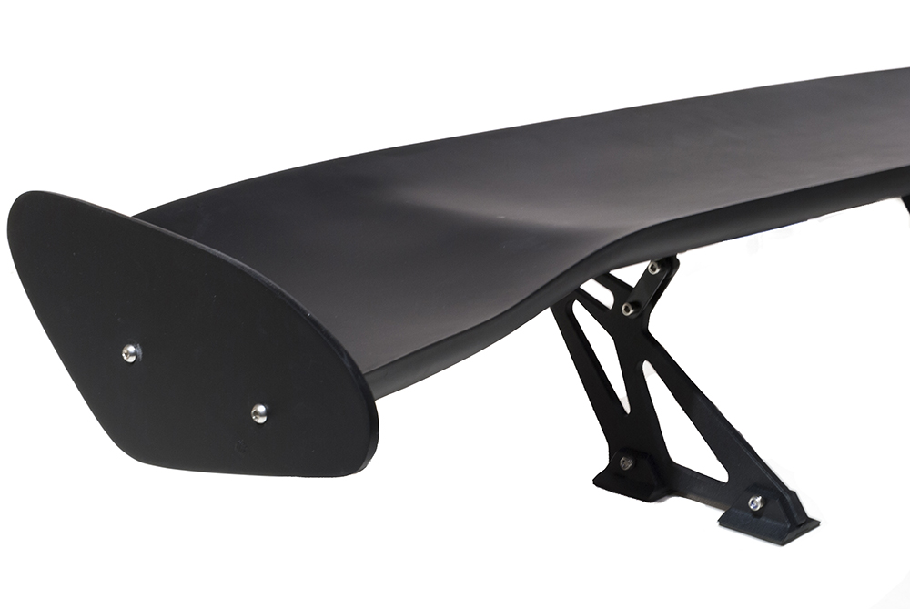 UNIVERSAL LIGHTWEIGHT BLACK FRP SPOILER DRFT STYLE 7 INCH - 6